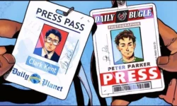 Pass stampa peter parker ckark kent