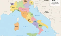 Cartina politica d'italia