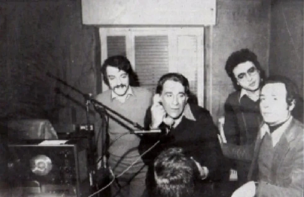 Il team di radionapolicity elio ferrara nando coppeto rodolfo parlato ospite alberto lupo