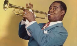 Louis armstrong in color restored