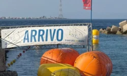 Zona arrivo in preparazione traversata dello stretto